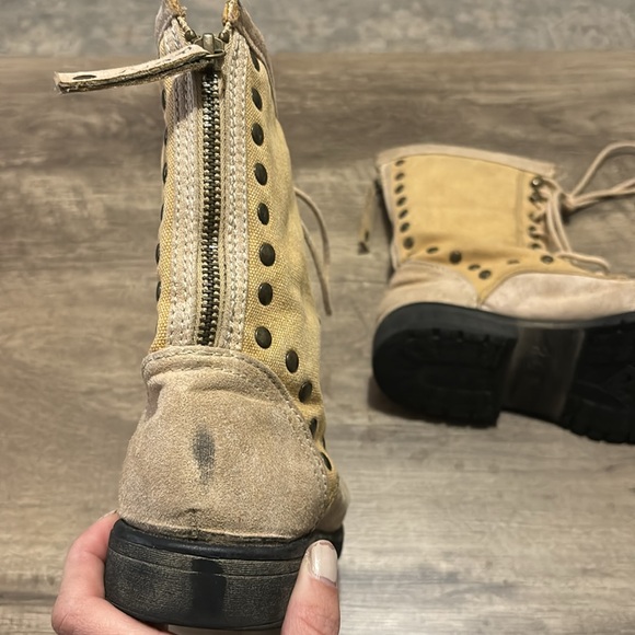 Roxy concord lace up combat boots size 6.5 - Picture 2 of 6